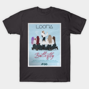 LOONA BUTTERFLY POSTER STYLE T-Shirt